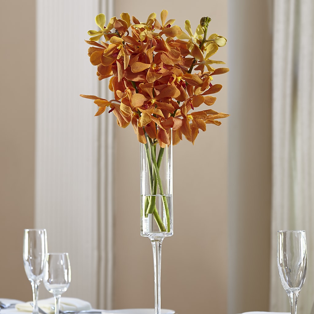 Orange Mokara Bouquet – Showcase Flowers, San Francisco CA