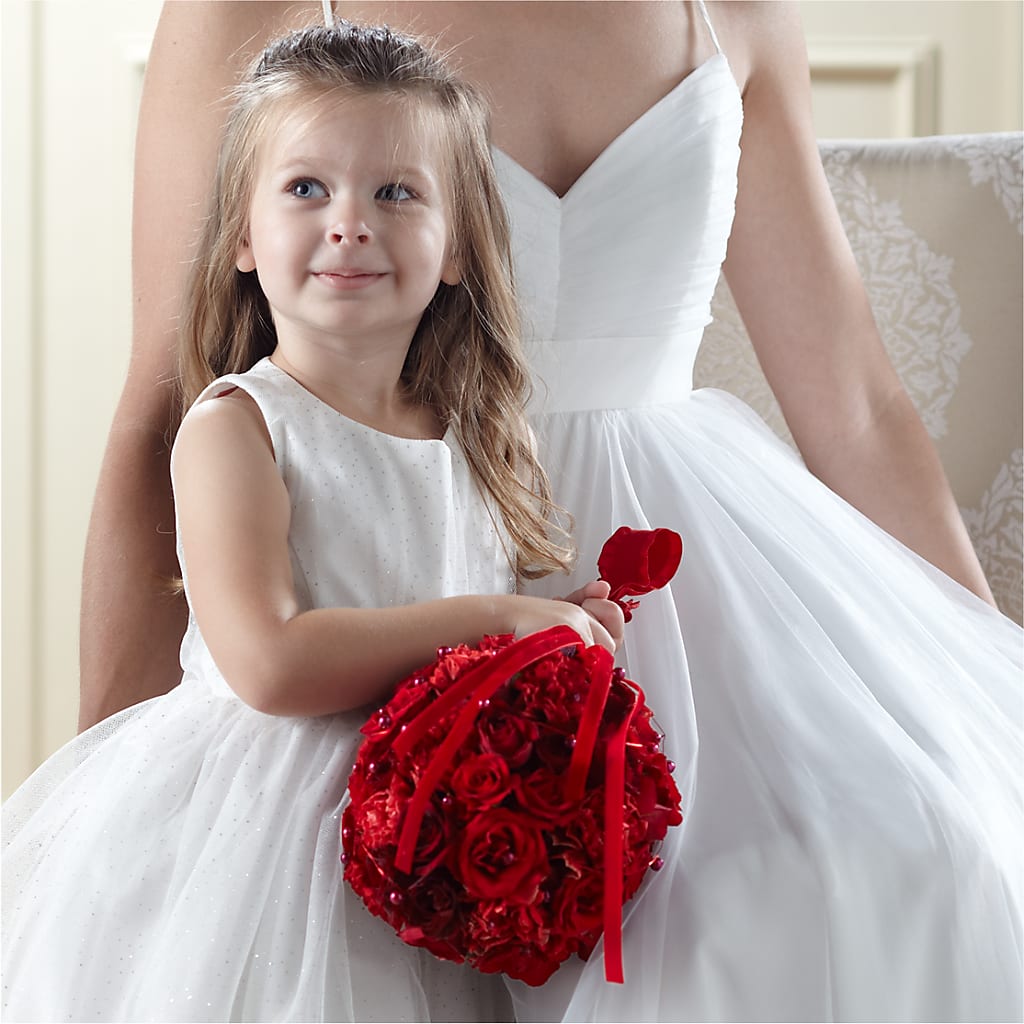 Pure at Heart Flower Girl Arrangement – Showcase Flowers, San Francisco CA