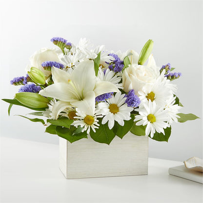 Beyond Blue Box Bouquet –  Showcase Flowers, San Francisco CA
