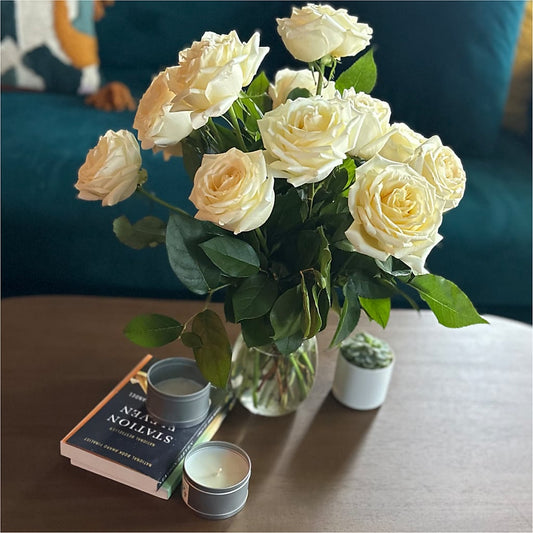 Long Stem Yellow Rose Bouquet –  Showcase Flowers, San Francisco CA