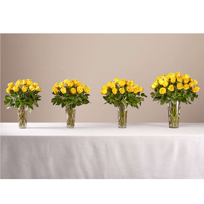 Long Stem Yellow Rose Bouquet –  Showcase Flowers, San Francisco CA
