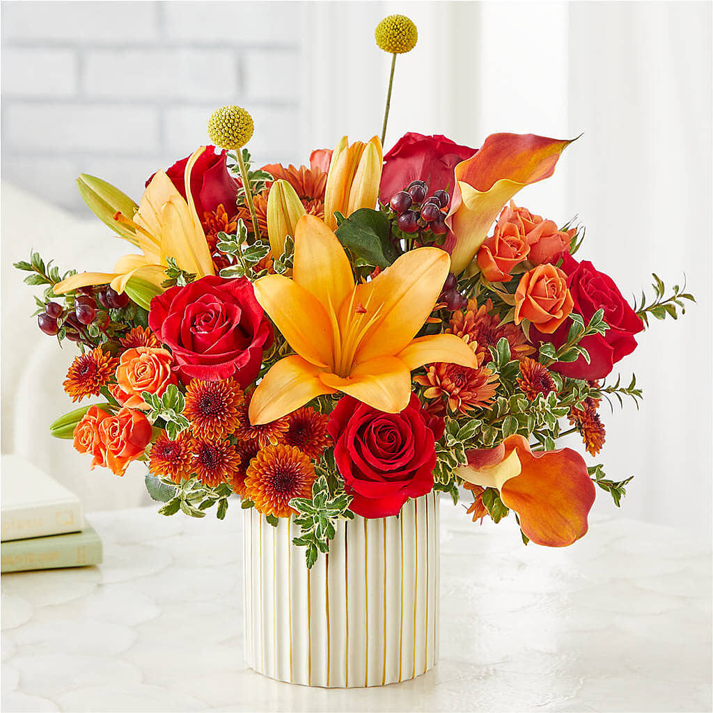 Scarlet Skies Bouquet –  Showcase Flowers, San Francisco CA