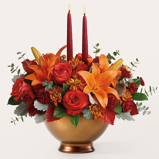 Fruits of Fall Centerpiece –  Showcase Flowers, San Francisco CA