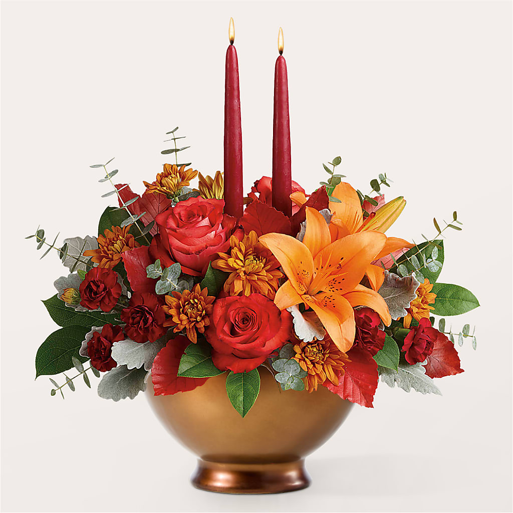 Fruits of Fall Centerpiece –  Showcase Flowers, San Francisco CA