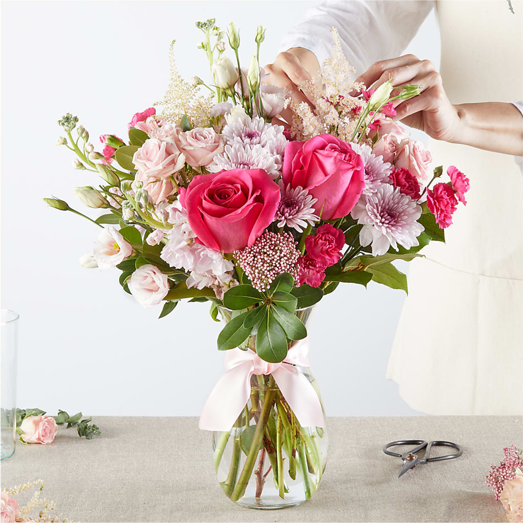 Pink Ribbon - A Florist Original –  Showcase Flowers, San Francisco CA