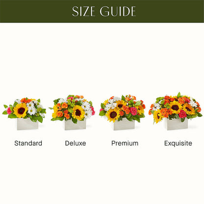 Sun-drenched Blooms Box Bouquet –  Showcase Flowers, San Francisco CA