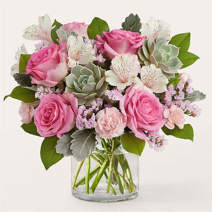 Dusty Rose Bouquet –  Showcase Flowers, San Francisco CA