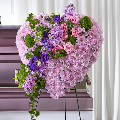Treasured Love Standing Heart –  Showcase Flowers, San Francisco CA