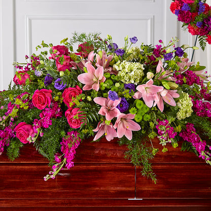 Radiant Tribute Casket Spray –  Showcase Flowers, San Francisco CA