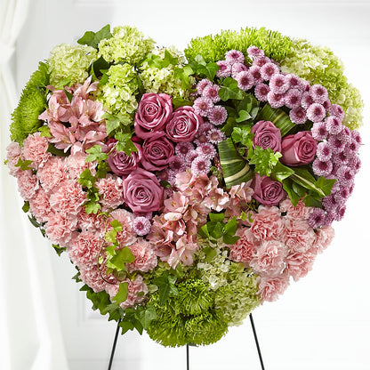 Heartwarming Standing Heart –  Showcase Flowers, San Francisco CA
