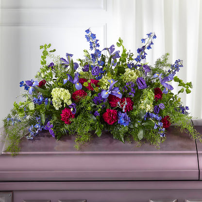 Always Treasured Casket Spray –  Showcase Flowers, San Francisco CA