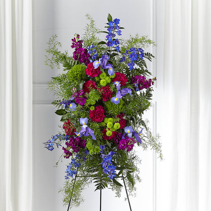Heavenly Skies Standing Spray –  Showcase Flowers, San Francisco CA