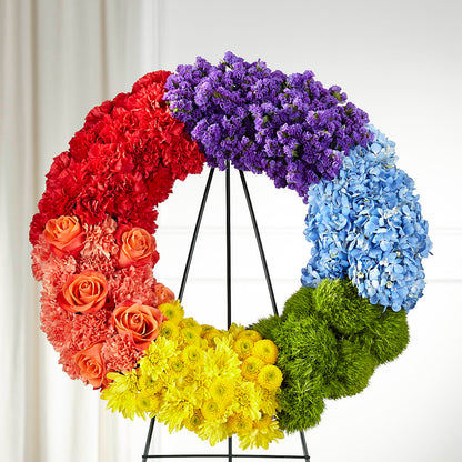 Circle of Love Wreath –  Showcase Flowers, San Francisco CA