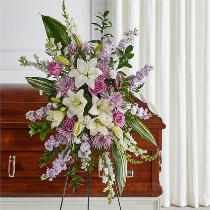 Grateful Hearts Standing Spray –  Showcase Flowers, San Francisco CA