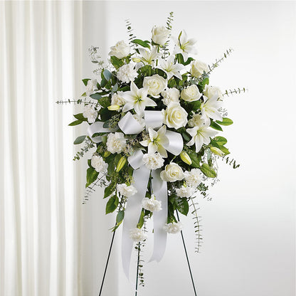 With Care Standing Spray –  Showcase Flowers, San Francisco CA