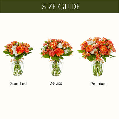 Apricot Glow Bouquet –  Showcase Flowers, San Francisco CA