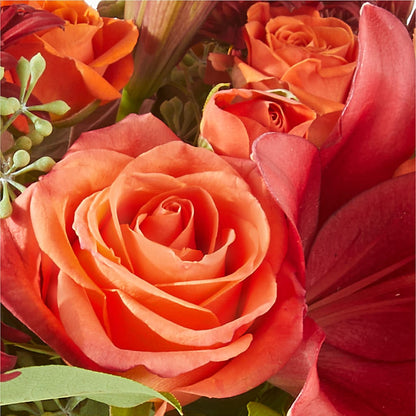 Crimson Leaves Bouquet –  Showcase Flowers, San Francisco CA