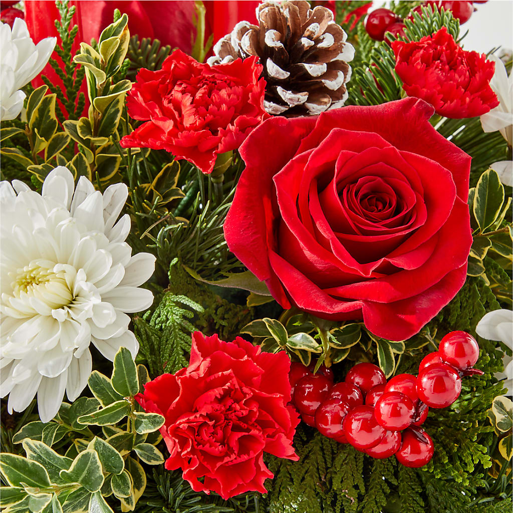 Holiday Soiree Centerpiece –  Showcase Flowers, San Francisco CA