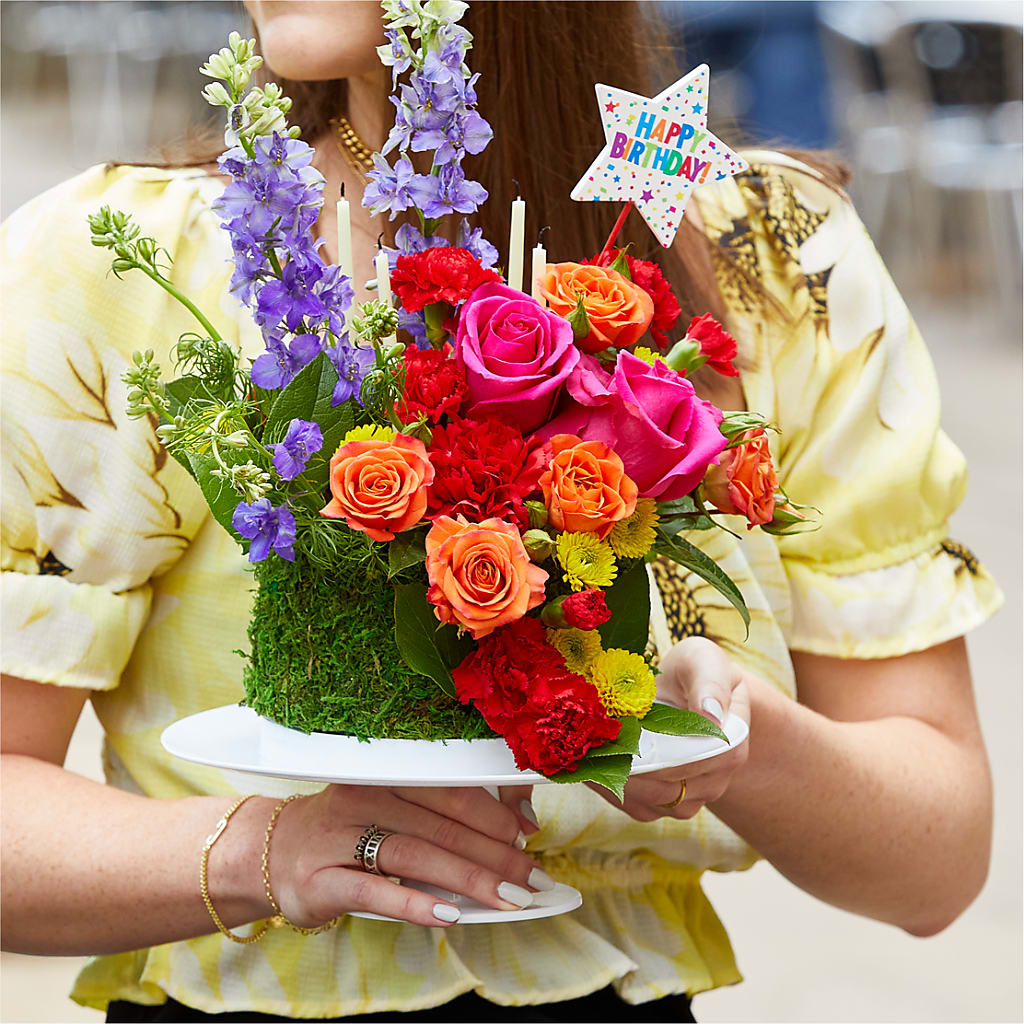Best Year Yet Floral Cake –  Showcase Flowers, San Francisco CA