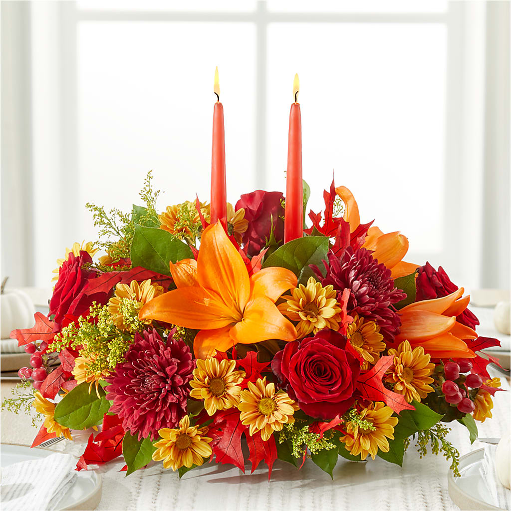 Autumn's Embrace Centerpiece –  Showcase Flowers, San Francisco CA