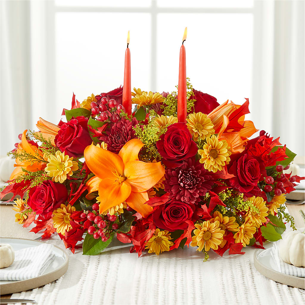 Autumn's Embrace Centerpiece –  Showcase Flowers, San Francisco CA